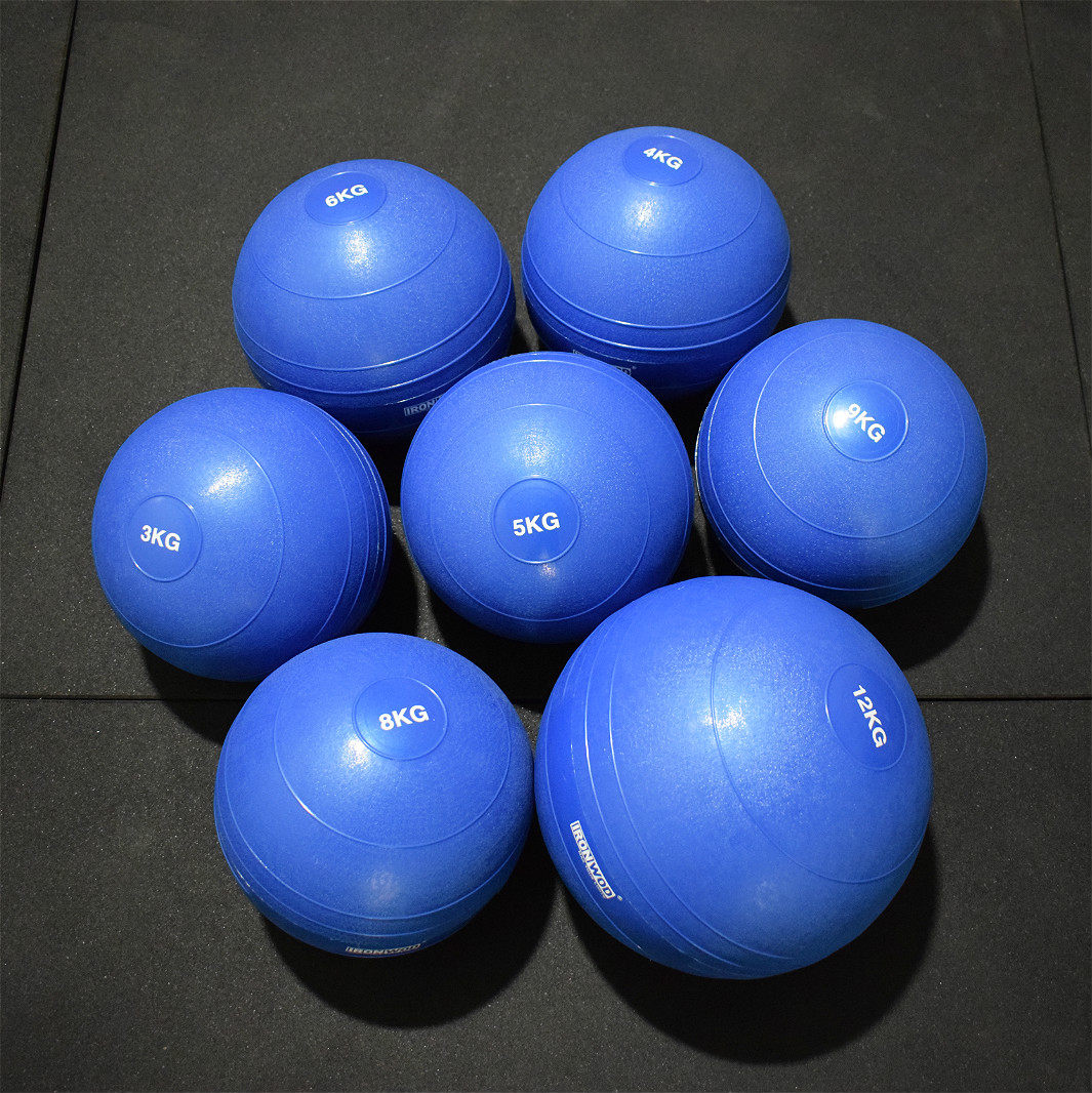 药球健身球slamball灌沙爆发力训练墙球无弹性橡胶健身球