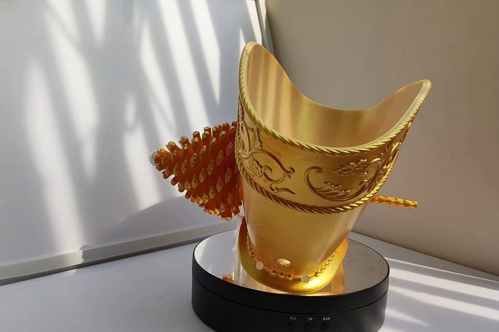 良造团冠松塔原创设计汉服配饰宋风宋女3d发饰