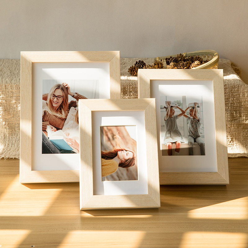 相框实木摆台10寸a4照片做成相册画框挂墙相框