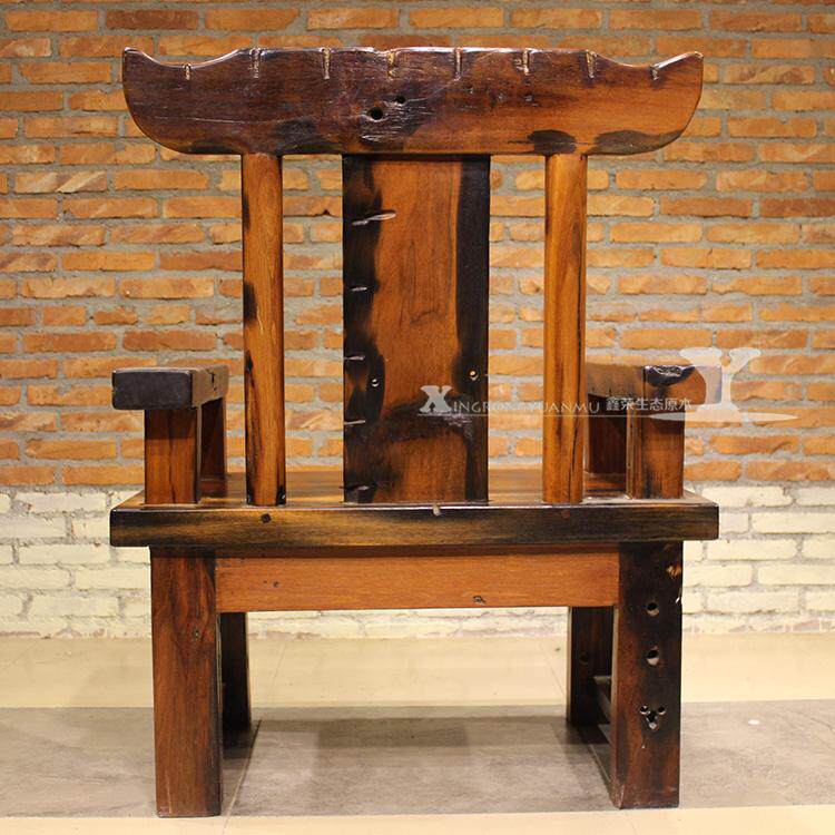 船木家具全实木老船木主人椅实木椅子古典简约书房椅个性椅可定制