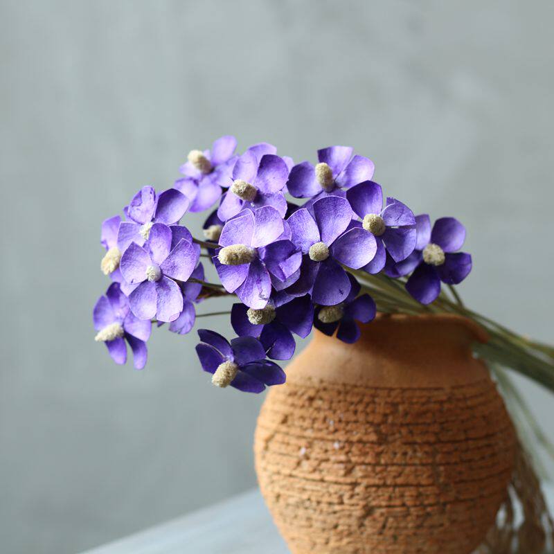 千语千家紫罗兰文艺清新会所装饰摆设艺术干花干花