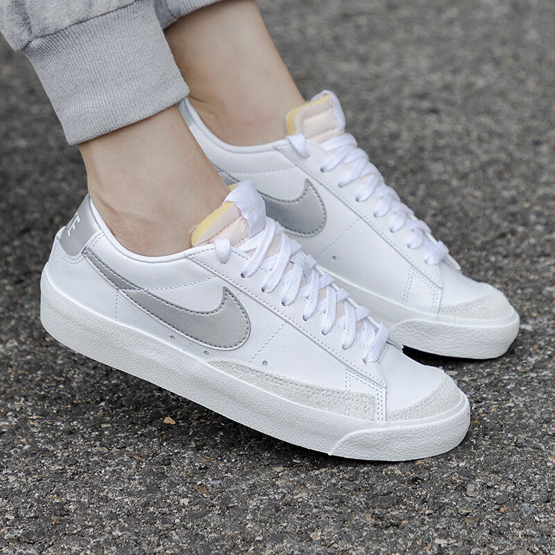 nike耐克女鞋秋季灰白色court复古休闲鞋运动鞋板鞋运动休闲鞋