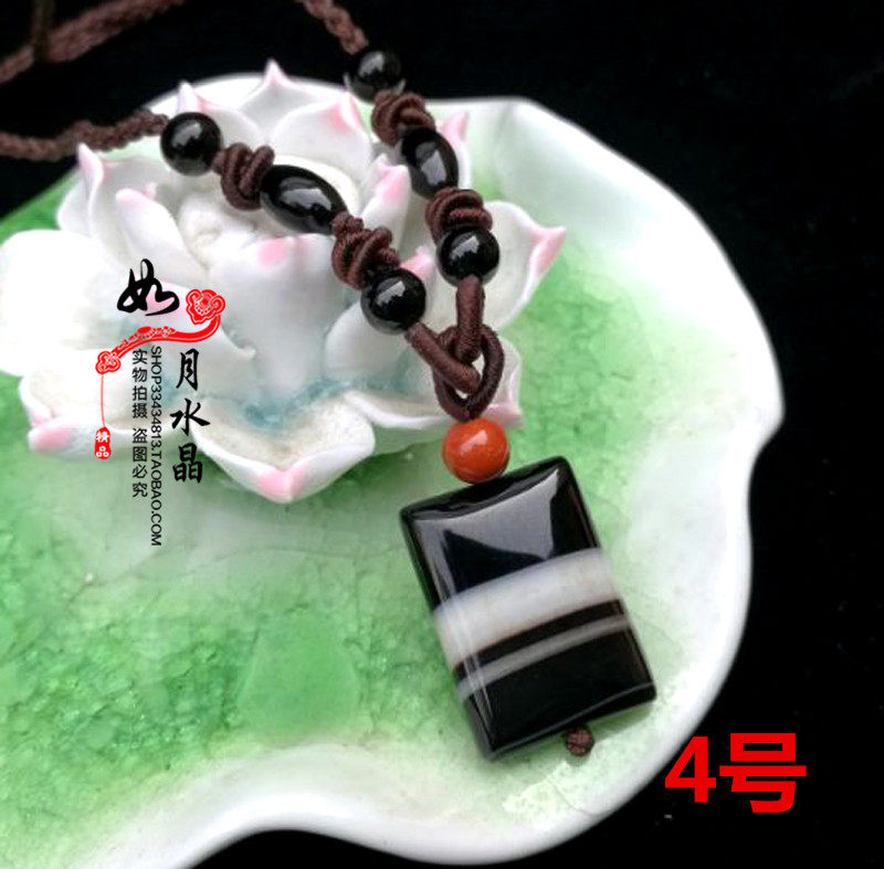 影子子石红竹石吊坠吊坠一线天男士石碑护身符项坠