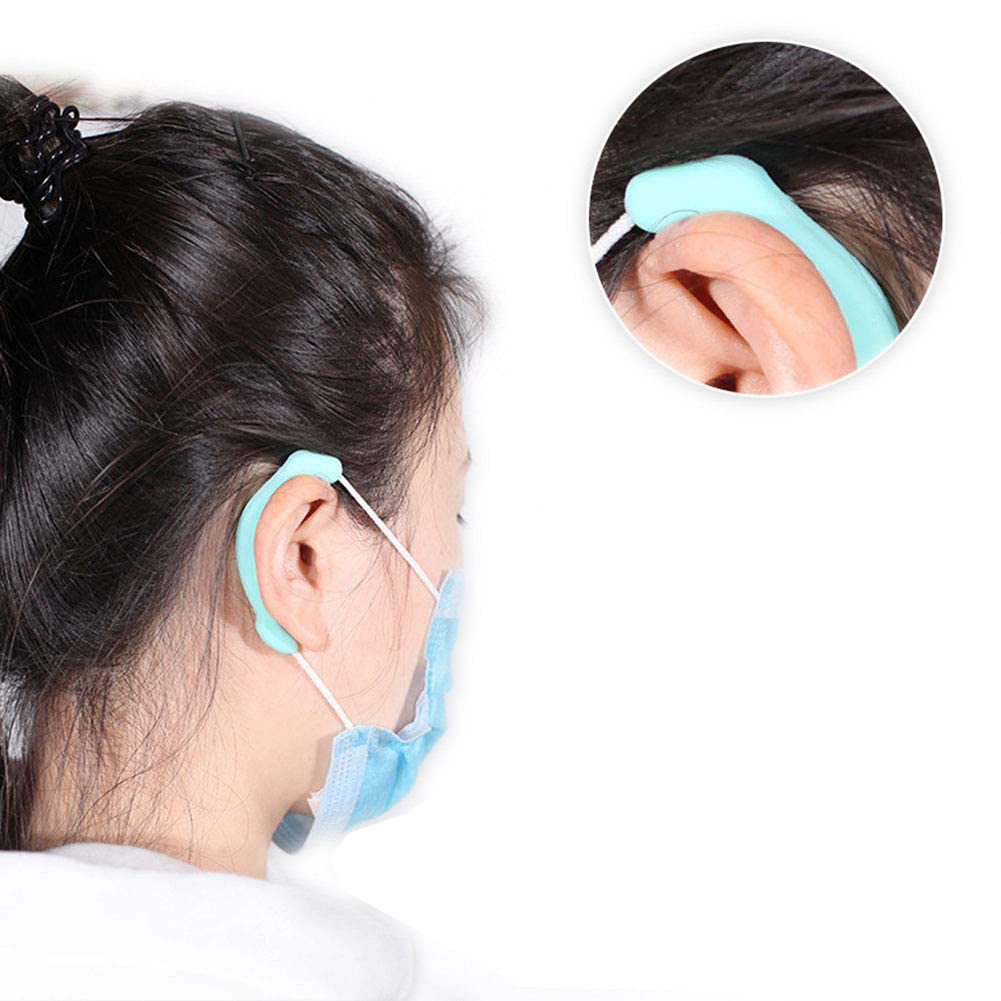 口罩防勒耳挂硅胶防脱落耳挂神器 硅胶减压防痛护耳耳套 口罩伴侣