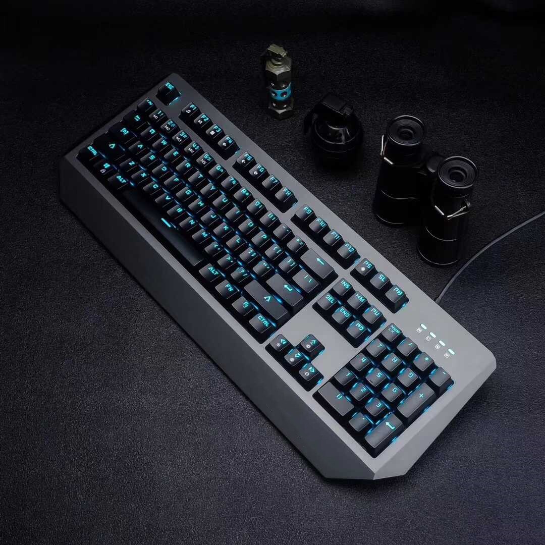 zidli磁动力光轴机械键盘有线usb台式笔记本网吧键盘