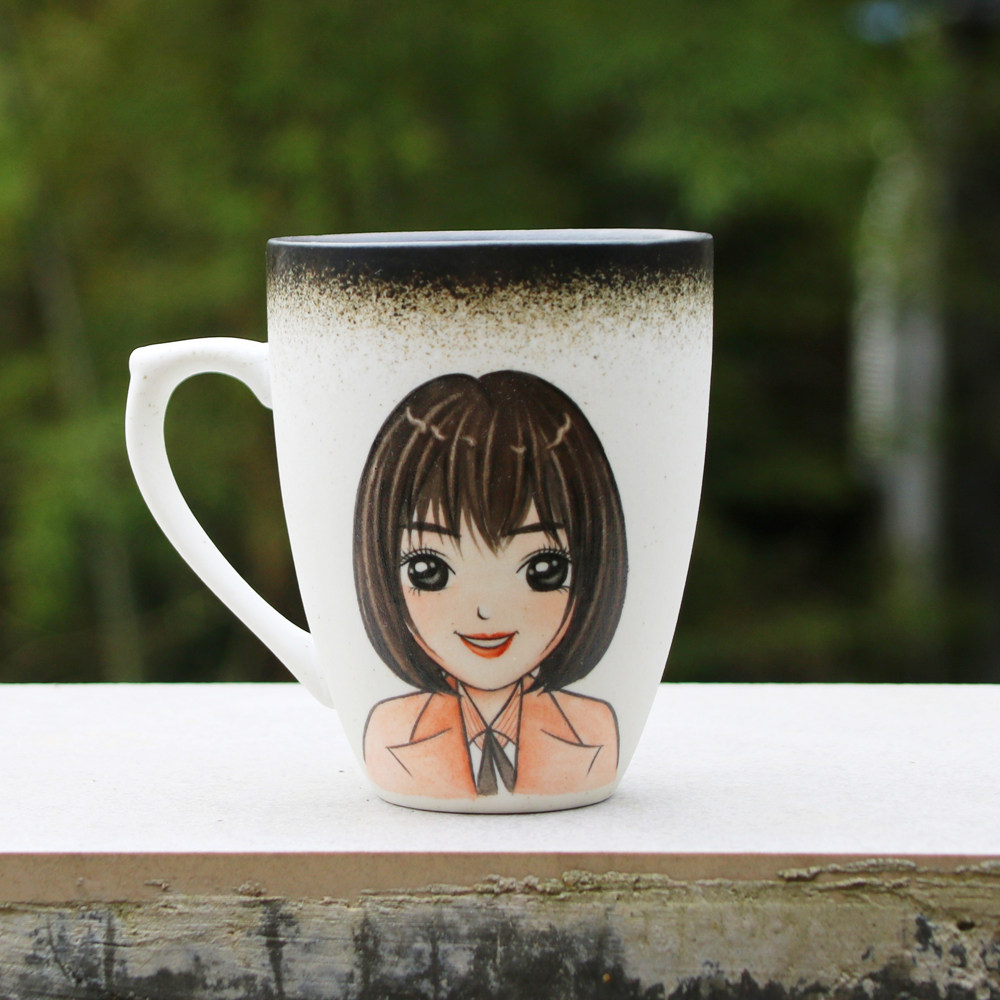 景德镇定制diy杯子照片卡通水杯手绘创意马克马克杯