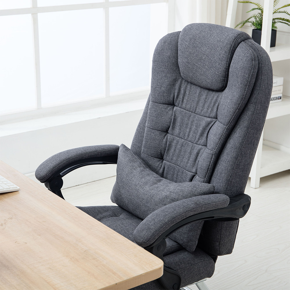 曼译 椅子电脑椅 家用老板椅现代职员椅靠背椅办公凳子简约弓形椅