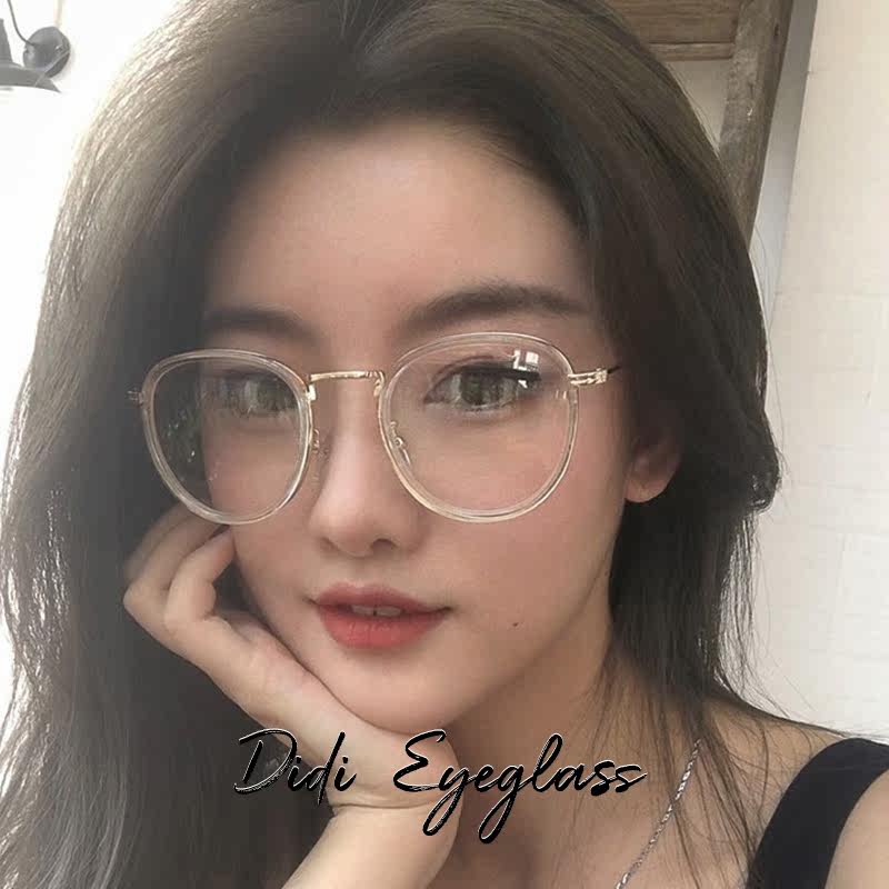 眼镜透明小框ins镜框网红款女素颜神器圆脸眼镜架