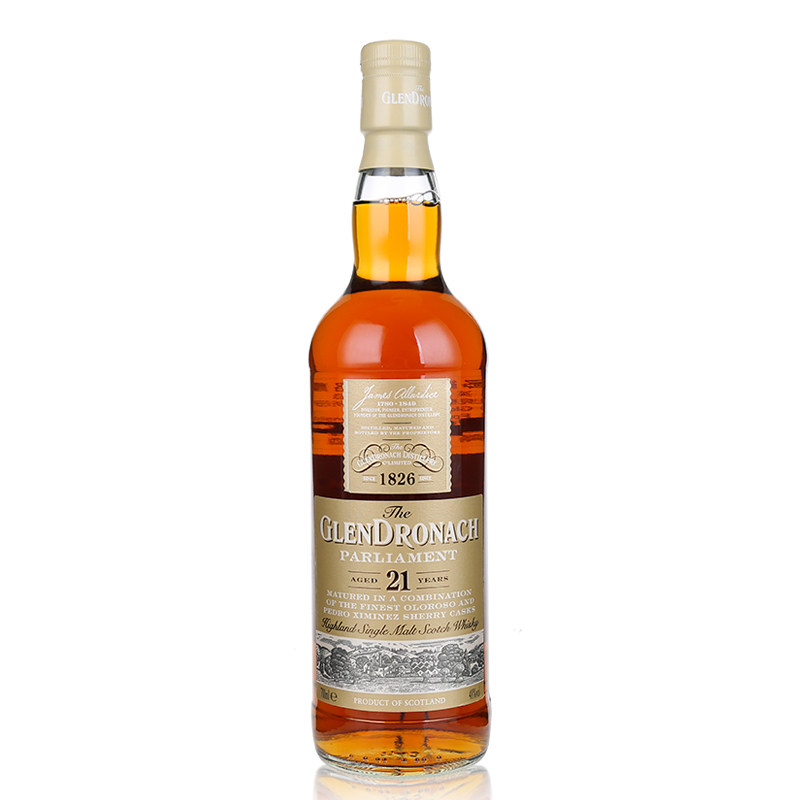 glendronach苏格兰进口格兰多纳21年单一麦芽威士忌洋酒威士忌