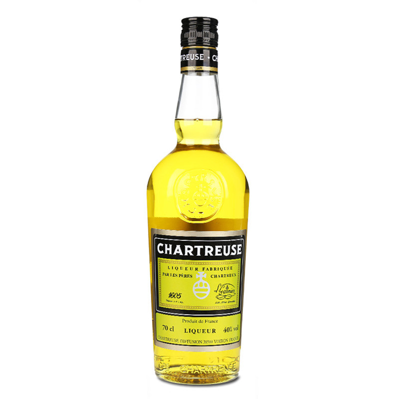 查特黄香甜酒黄荨麻荨麻黄草药酒法国原装进口chartreuse力娇酒