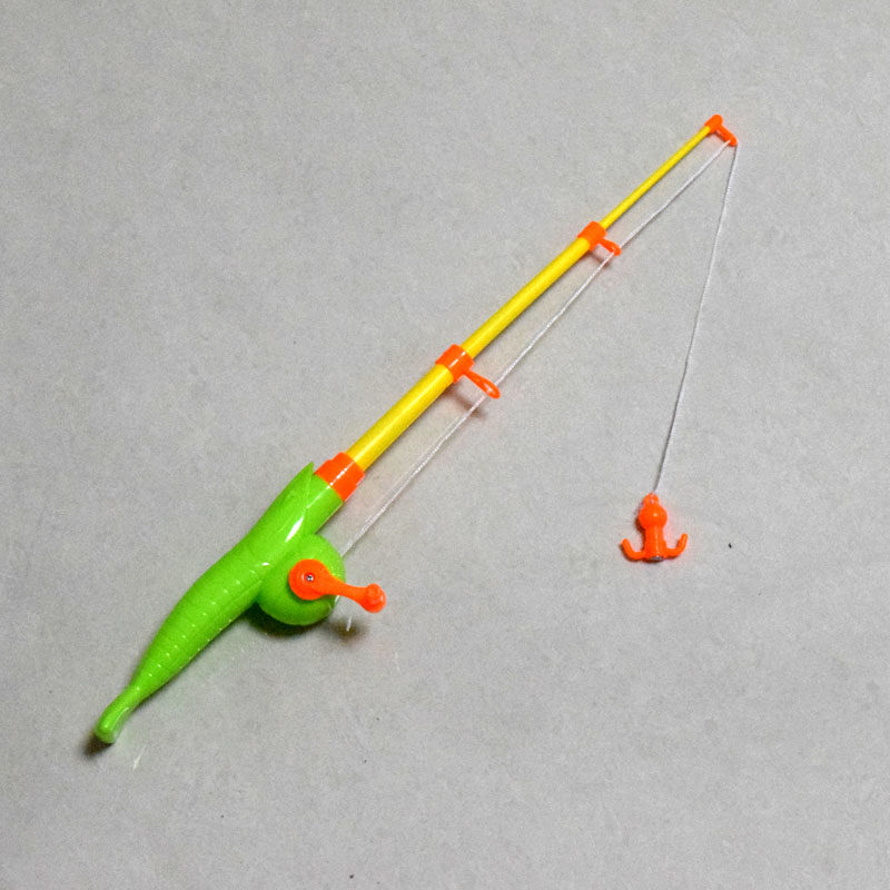 玩具鱼竿加长磁性钓鱼广场捞鱼网捞加厚不卡戏水