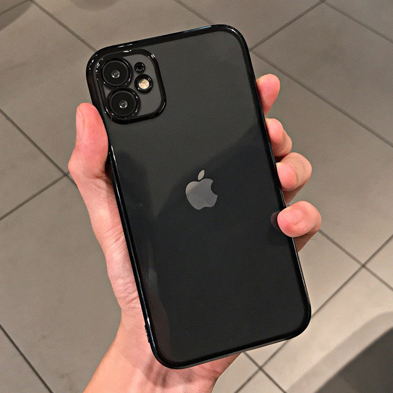 iphone11直边手机壳秒变苹果12promax硅胶7p/8plus透明xs软xr男女