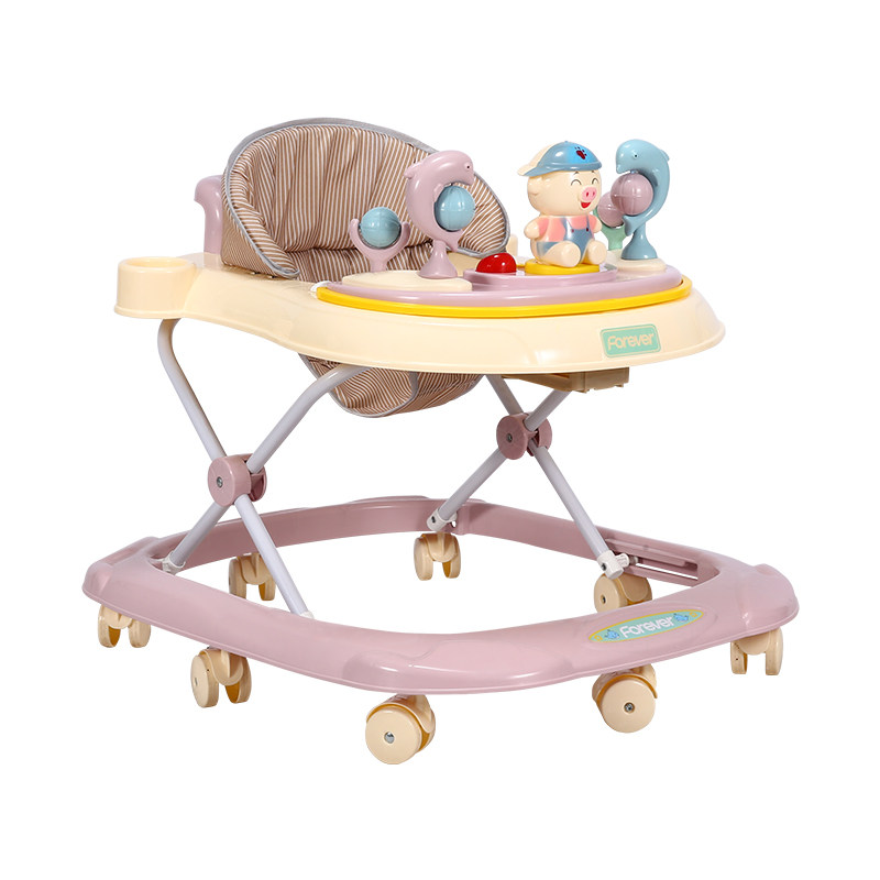 永久学步车防腿男女孩婴幼儿新款多功能防侧手推车踏行车