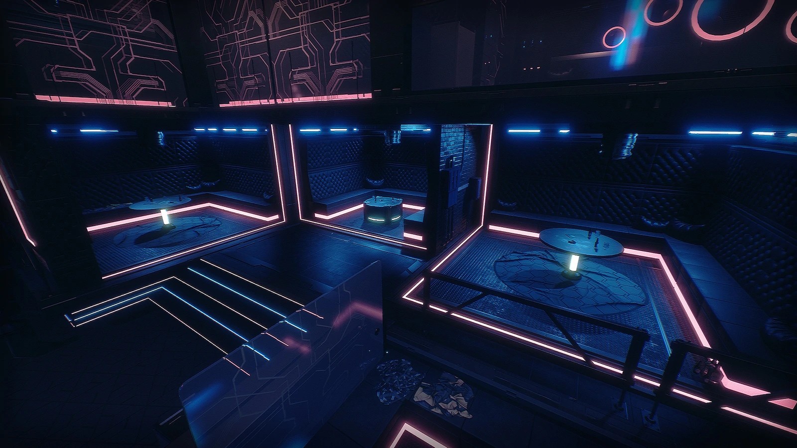 科幻赛博朋克夜店俱乐部游戏游戏场场景虚幻ue4设计素材