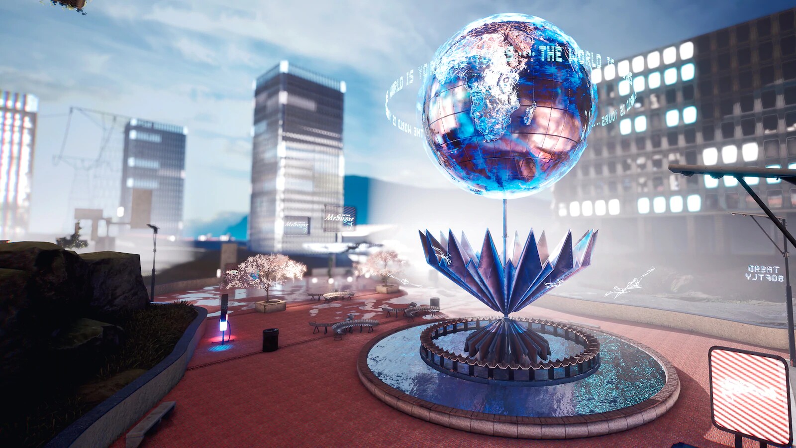 科幻未来乌托邦都市都市生活生活区游戏游戏场场景虚幻设计素材