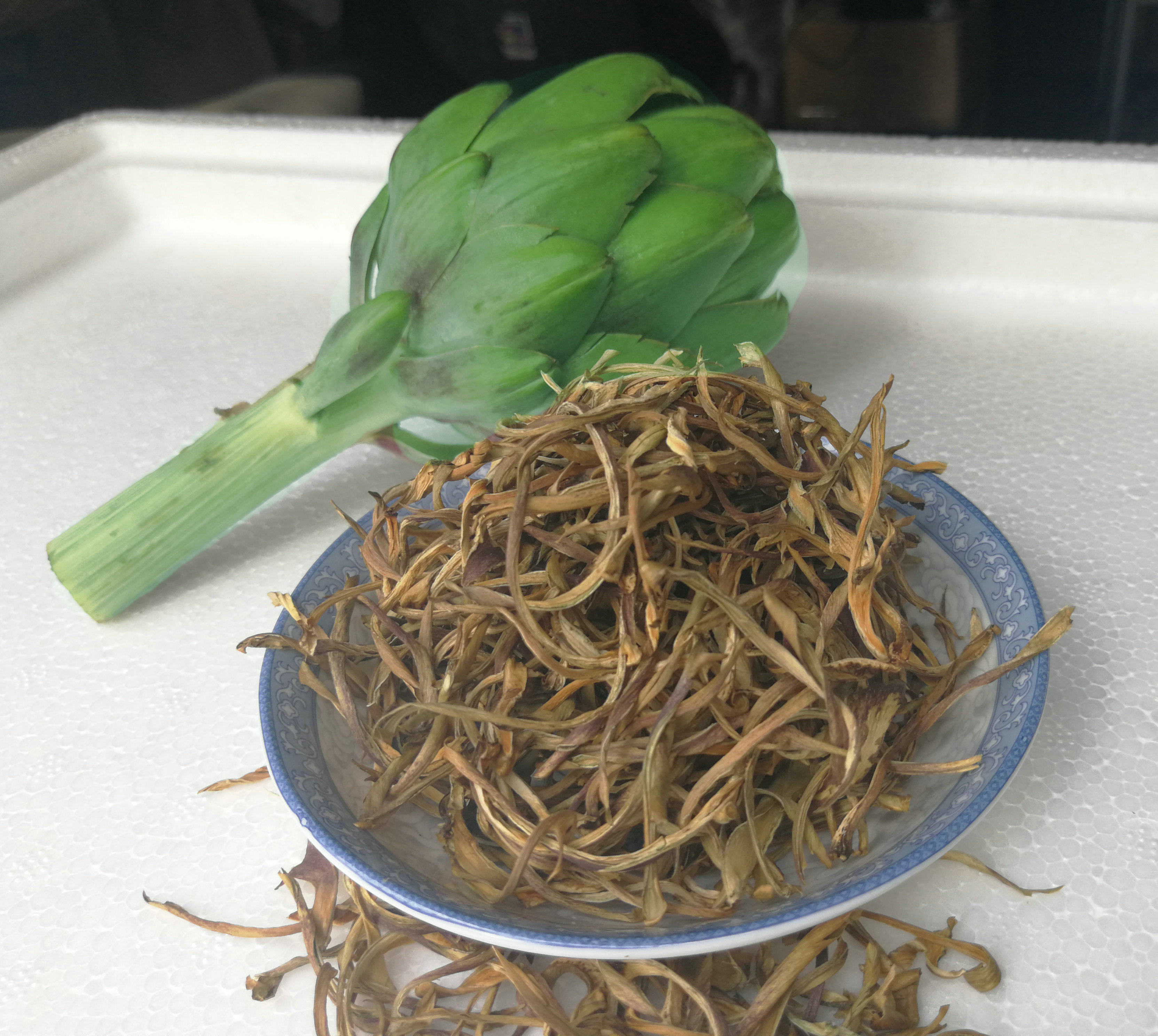 洋蓟疏肝茶洋荷叶朝鲜蓟茶花草茶烤青100克清香代用