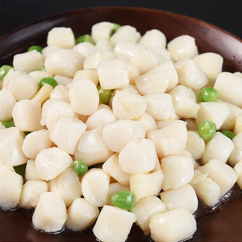 免浆带子瑶柱干贝海鲜水产私房半成品鲜贝便菜干贝