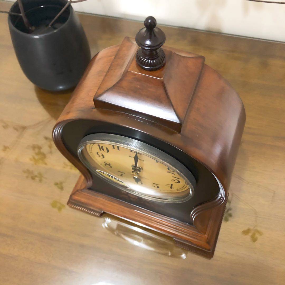 正品rhyth日本丽声座钟欧式古典客厅办公室高档台钟