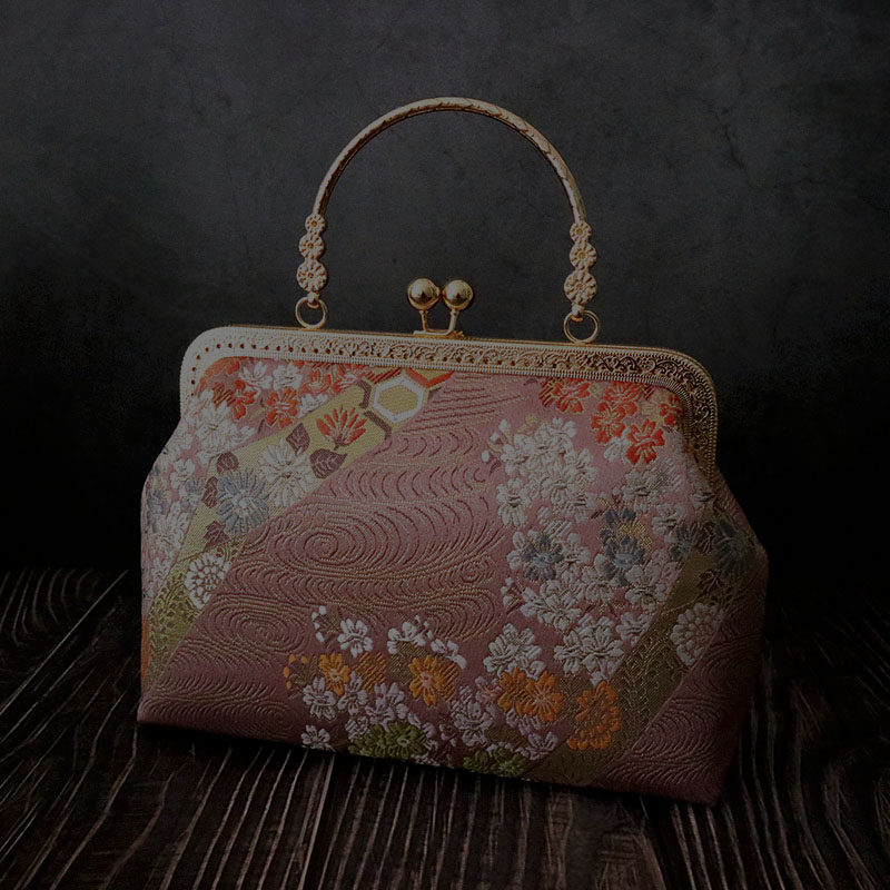 原创西阵织手工旗袍包优雅气质手提包小方包复古手工包休闲宴会包