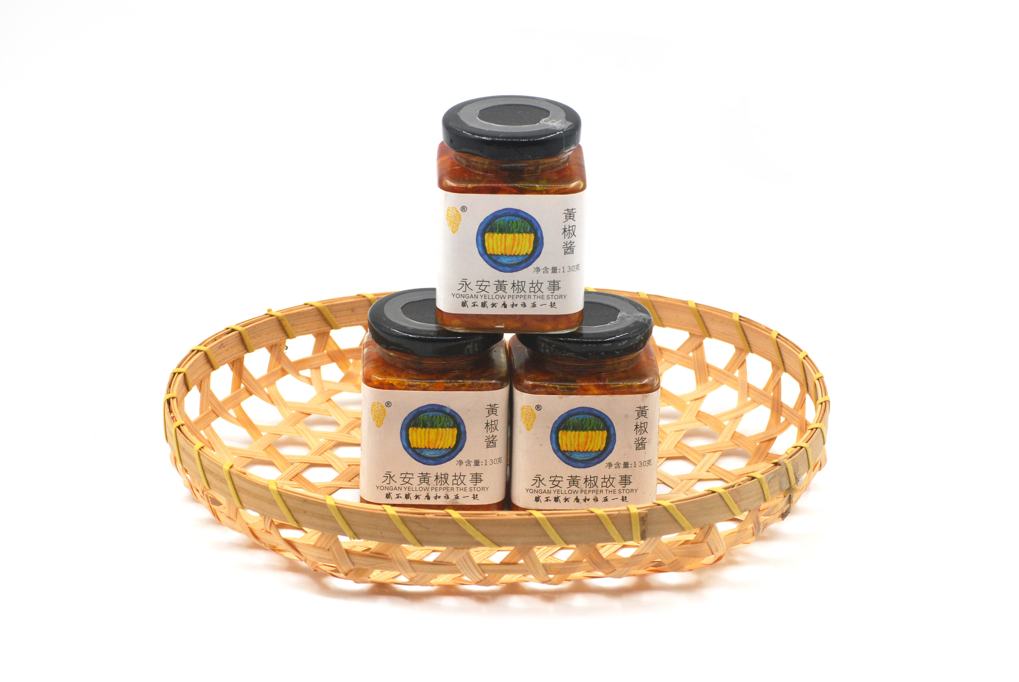 辣椒酱福建永安黄椒酱香辣下饭拌面酱剁鱼头咸纯辣椒酱