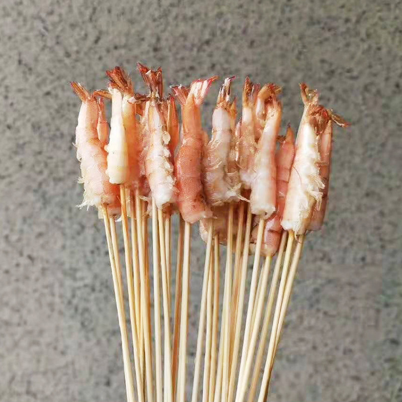 铁板铁板烧烧烤食材油炸青虾小串冷冻商用新鲜河冻虾