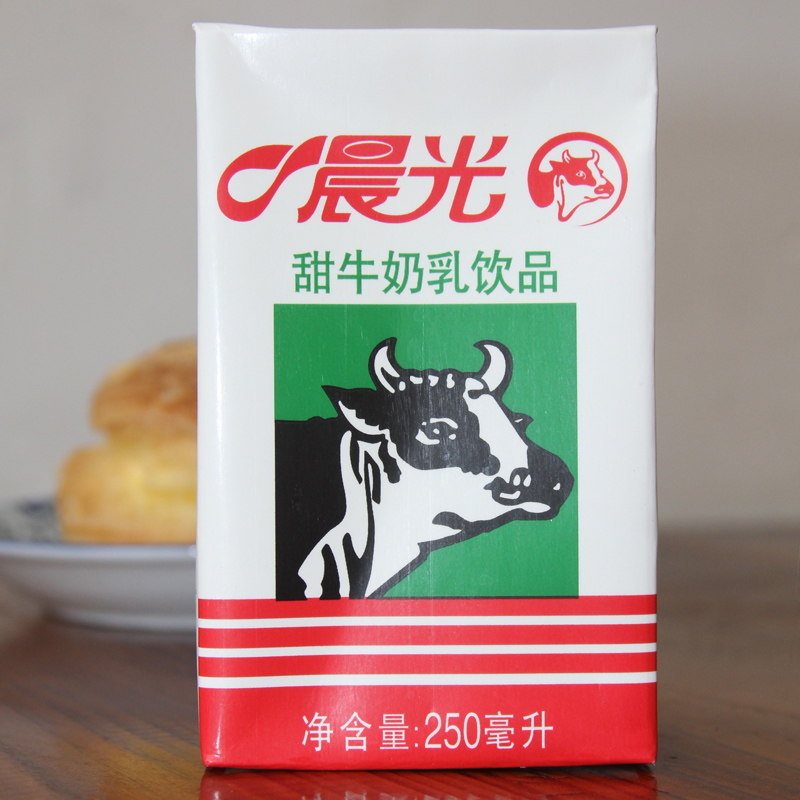 超值深圳晨光甜牛奶乳饮品250ml24盒整箱甜味营养早餐奶全脂甜奶