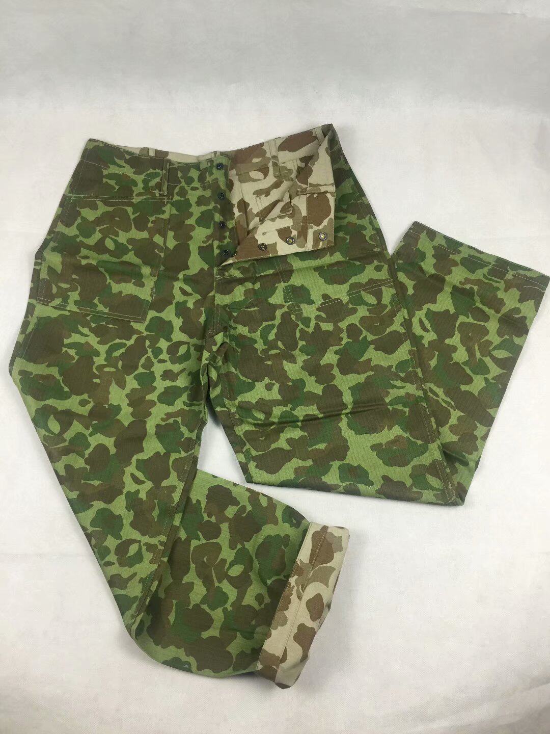 迷彩太平洋二战美国海军陆战队usmc猎鸭ww2美军套装风衣