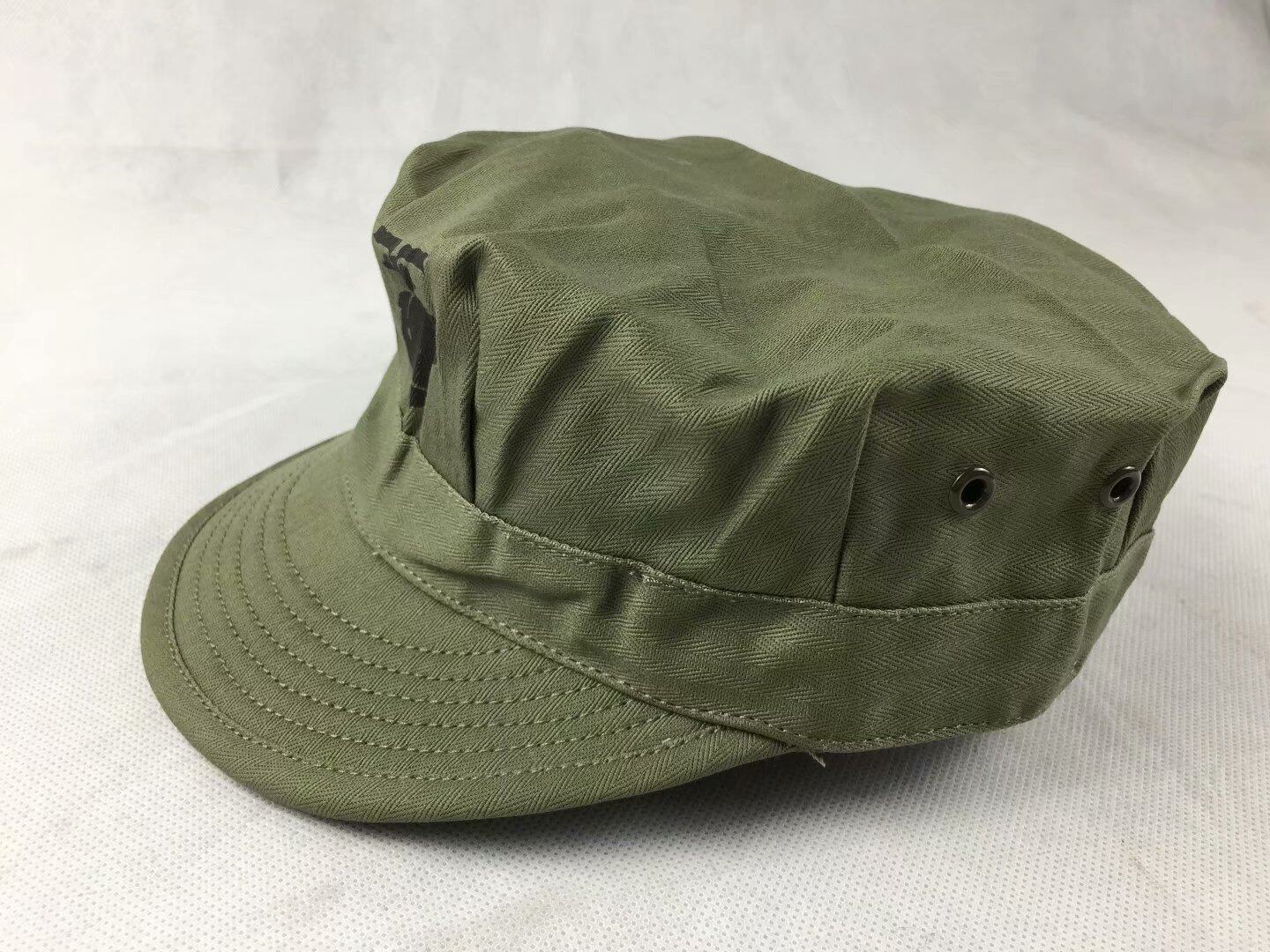 美国陆军海军陆战队hbt绿色太平洋迷彩八角usmc血战帽子