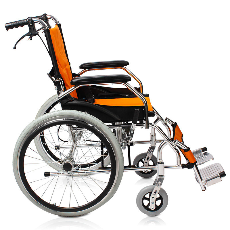 轮椅佛山铝合金手动便携轻便折叠老年代步残疾人轮椅
