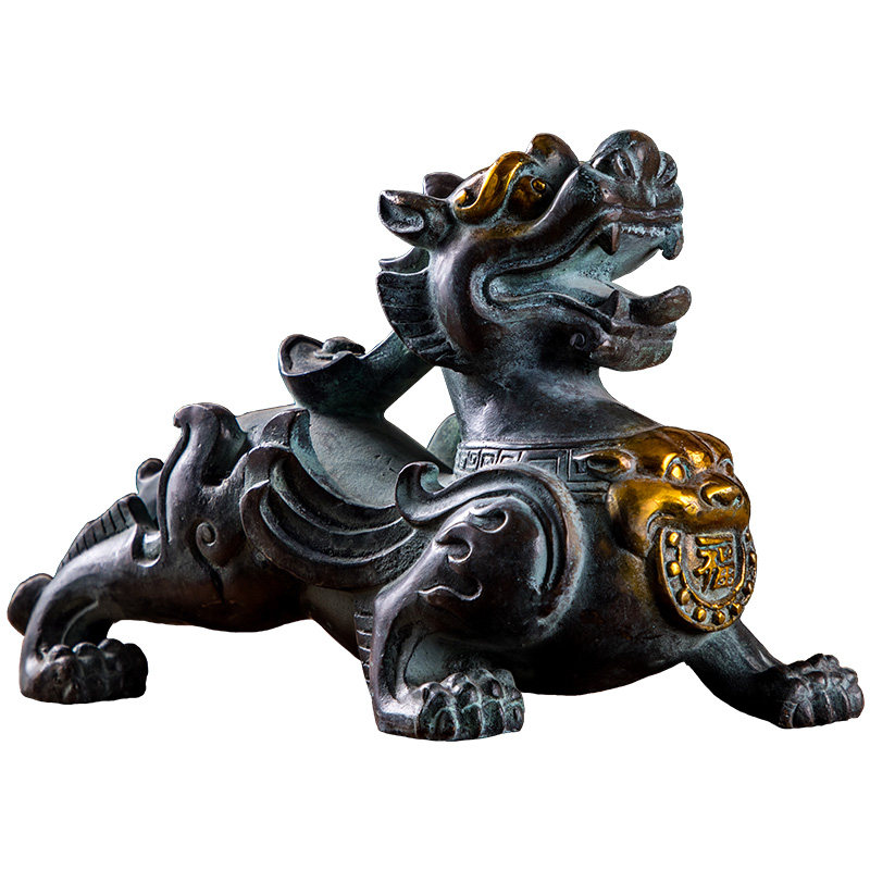 摆件异丽全铜貔貅新中式中式家居家居装饰装饰品客厅摆件