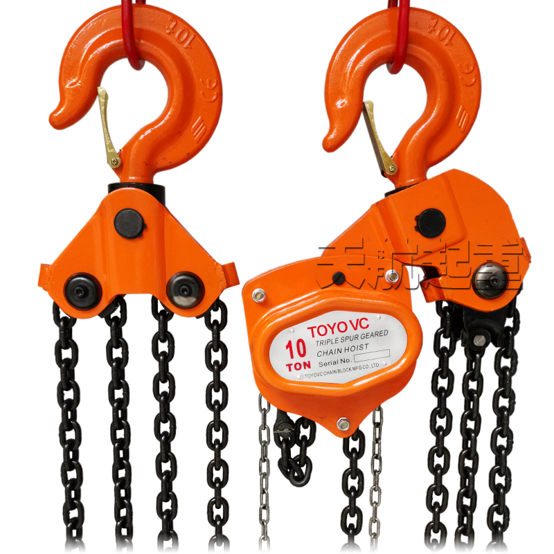 日本进口toyovc手拉葫芦 起重倒链手动吊葫芦环链1t/2t/5吨9m12米