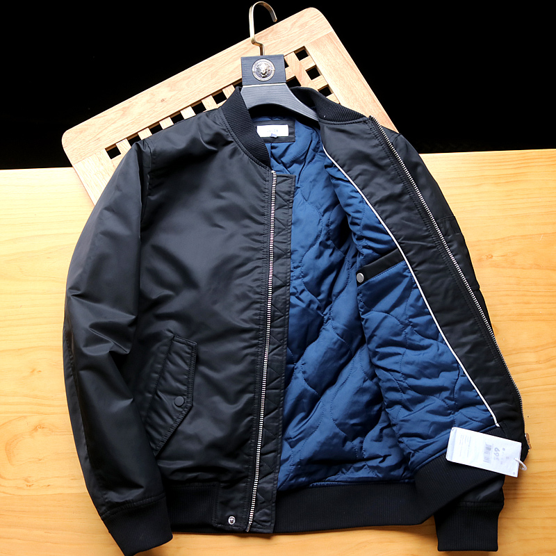 外贸出口单 棒球领防水防风面料 男士M1飞行薄棉服 外套9903