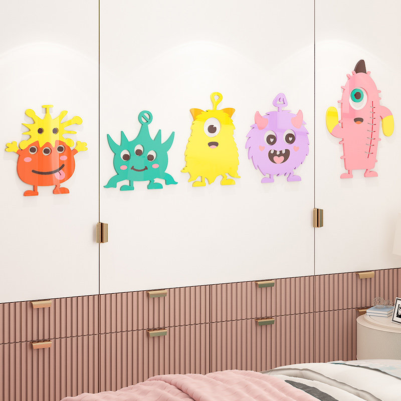 儿童门贴装饰墙面背景墙背景卧室宝宝立体房间墙贴
