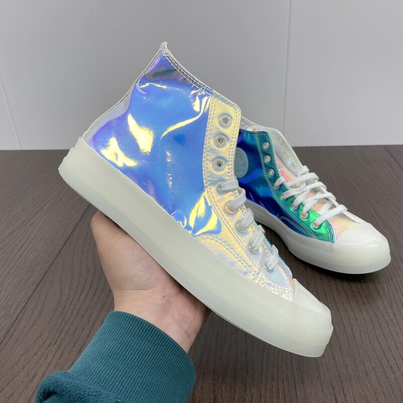 匡威新款1970s炫彩镭射变色龙果冻底高男女休闲帆布鞋
