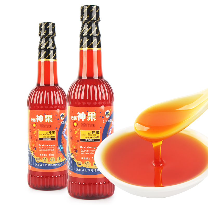 巴西神果饮料浓浆网咖红牛味浓浓缩果汁原浆浓缩果蔬汁