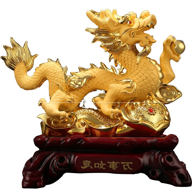 紫尚尚轩招财龙摆件摆件十二生肖中国龙客厅家居装饰工艺礼品摆件