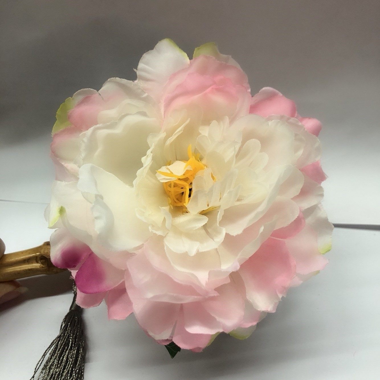 唐风绢花发簪牡丹花钗簪花扶古风发饰发饰