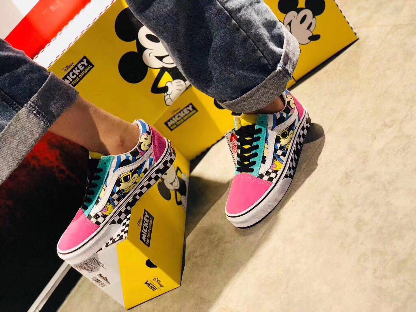 清仓vans迪士尼联名disney米奇米老鼠限量款男女鞋帆布鞋