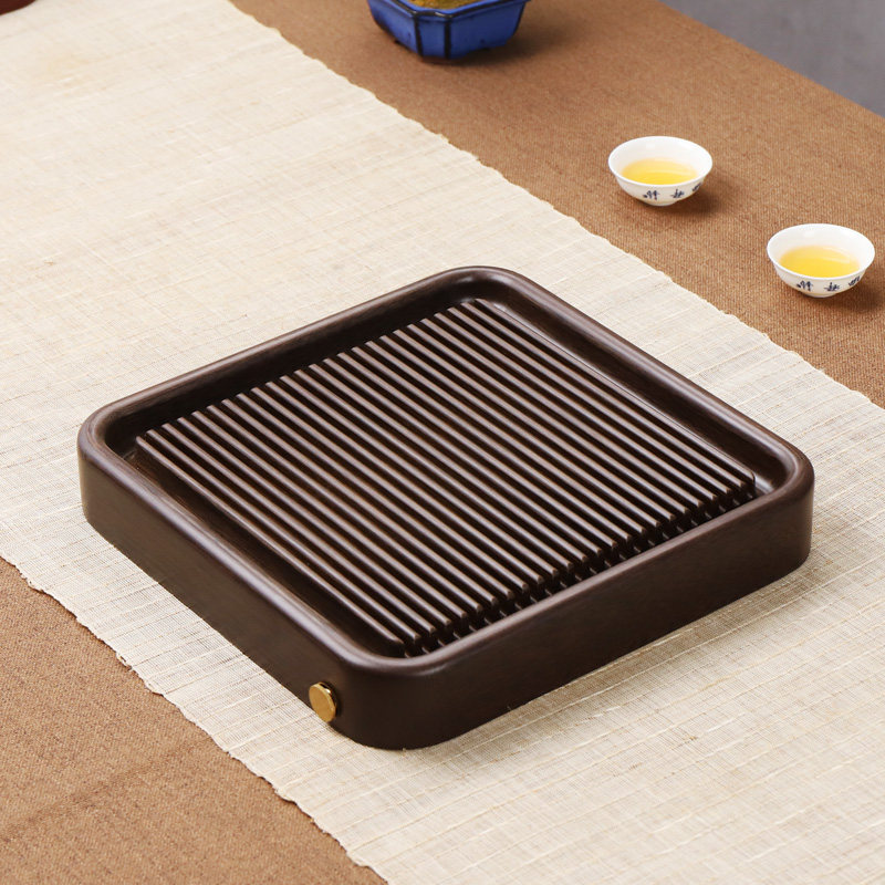 德国电木茶盘小号正方形干泡储水茶台小型简易茶盘