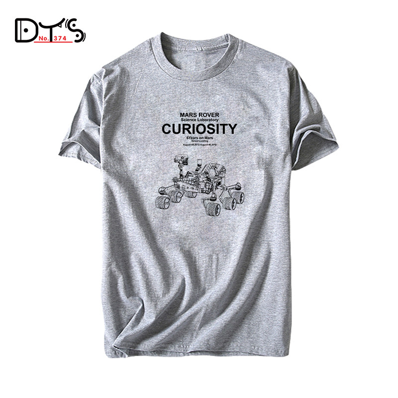 374路dts极客geek好奇号太空空车火星美国宇航局t恤