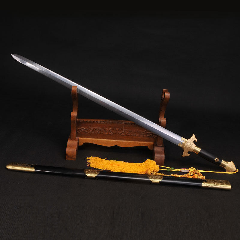 一体刀剑清剑花纹钢硬剑长剑龙泉仿古古镇宝剑刀剑