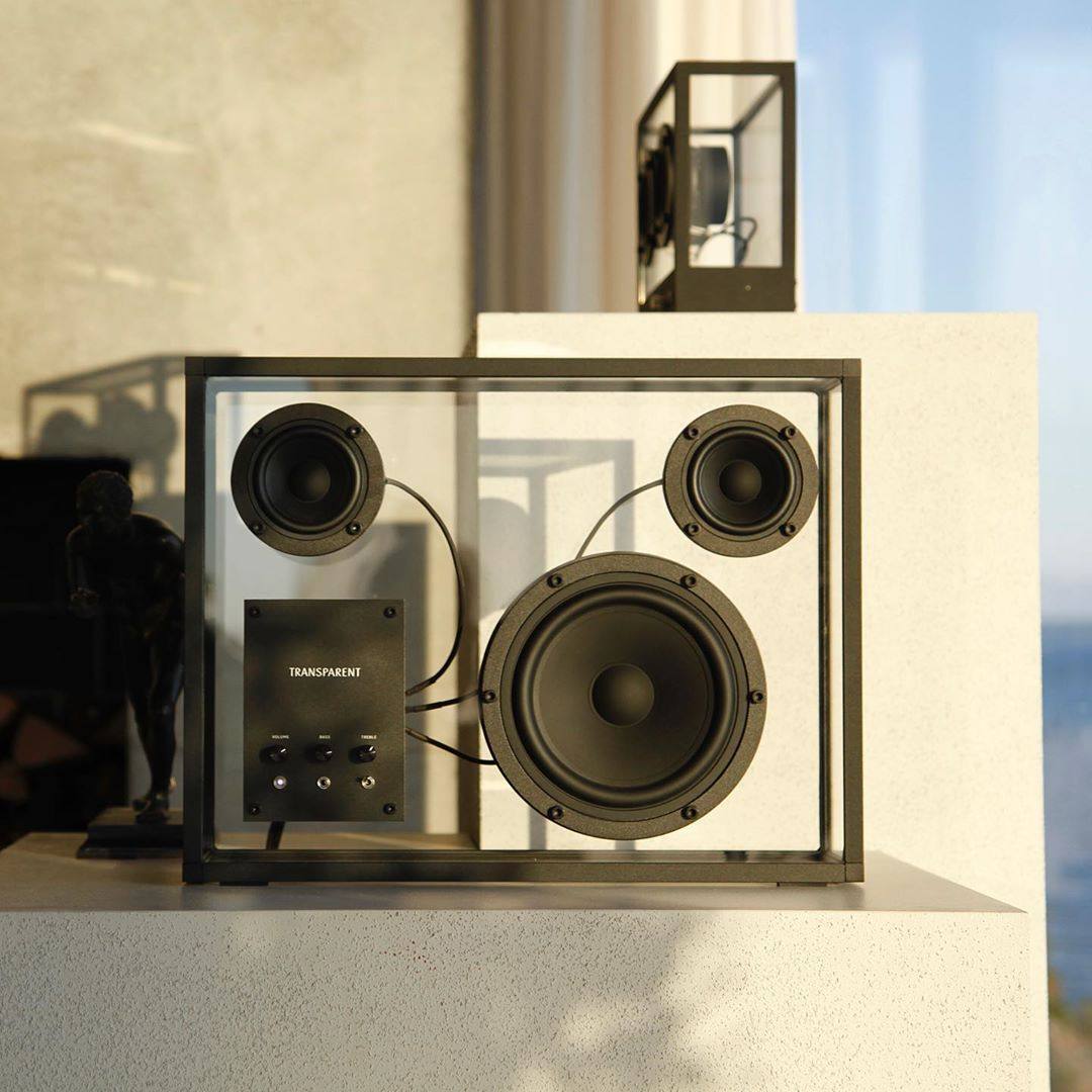 现货瑞典transparentspeaker透明音响蓝牙低音炮高颜值北欧无线
