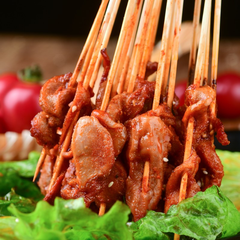 鸡胗串铁板小肉串喜姐油炸串串中街烧烤串商用涮串串香烤串2000串