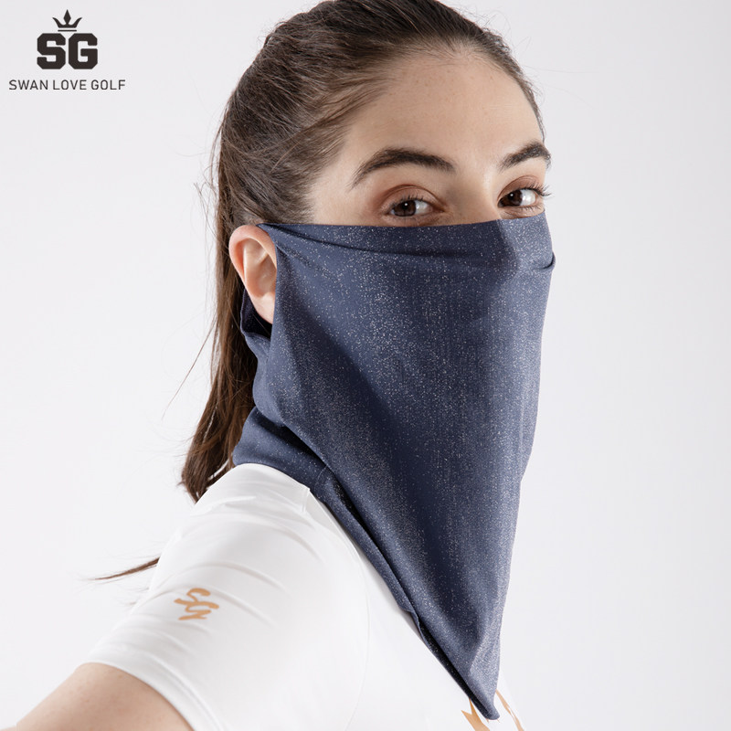 sg高尔夫防晒面罩夏季防紫外线透气冰丝口罩女款高尔夫服装