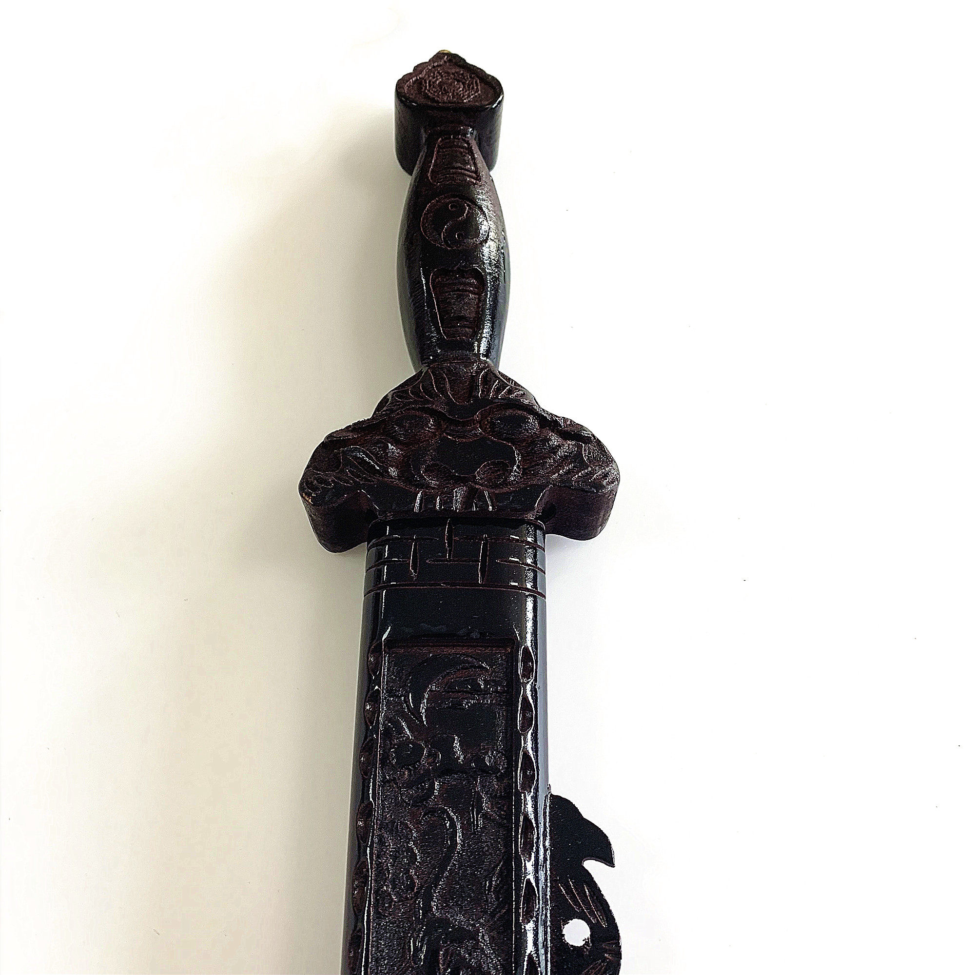 龙虎山道教法器道家用品道士转运平安符七星剑仿古色桃木剑60厘米