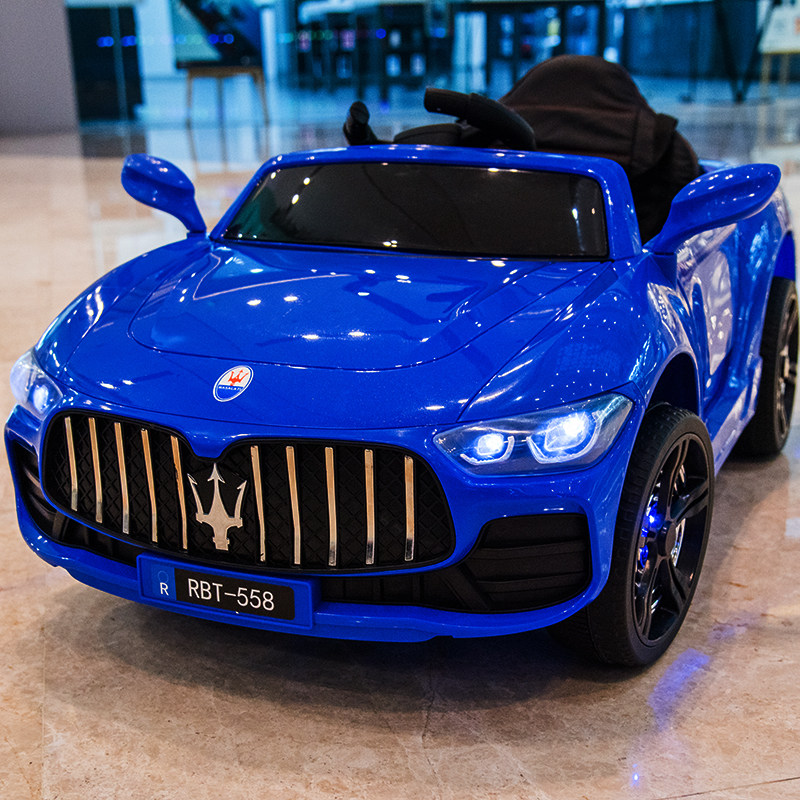 马萨拉蒂儿童电动车四轮带遥控汽车可坐小孩童车宝宝玩具车可坐人