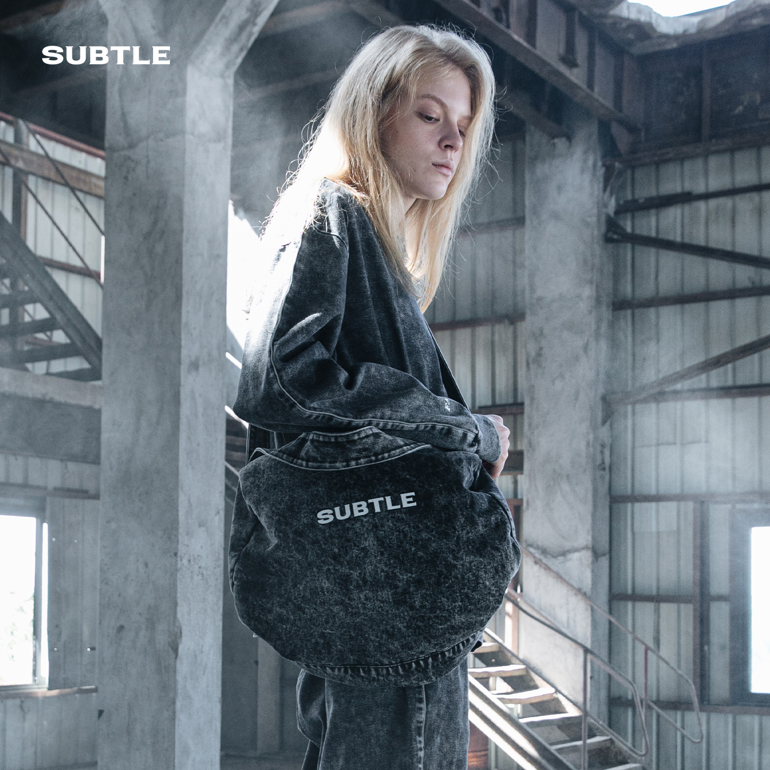 SUBTLE RAWMAD(E)旅行包大容量复古斜挎包女时尚街头休闲男单肩包