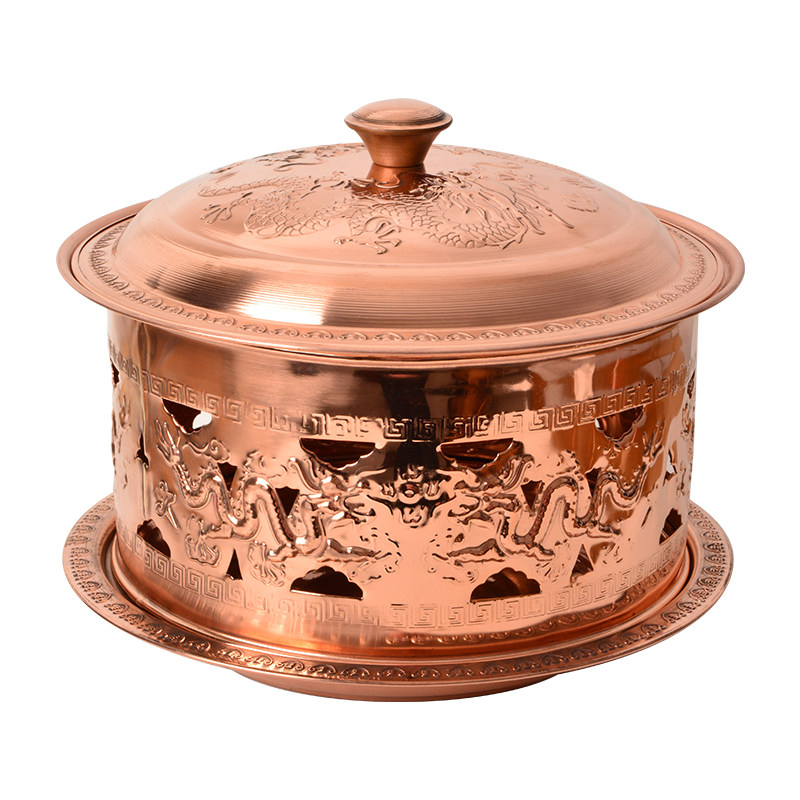 纯紫紫铜新款中式大众加厚御锅菊花锅仔锅蒙古火锅