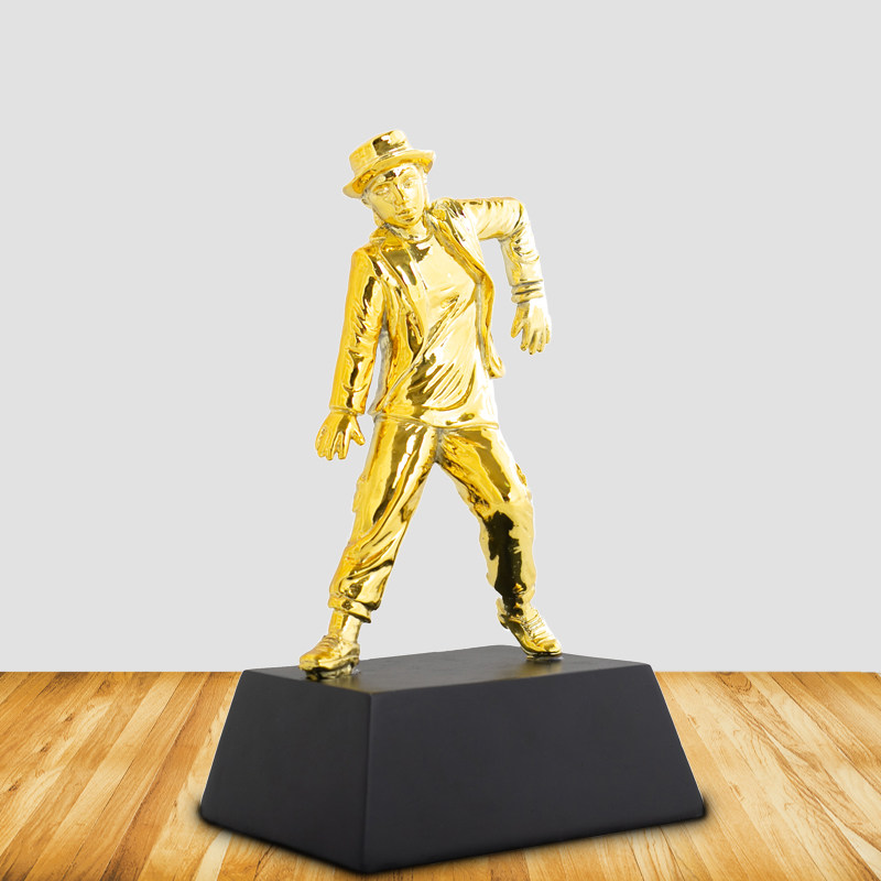奖杯专业poping大赛舞蹈机器街舞定制迈克杰克逊奖杯