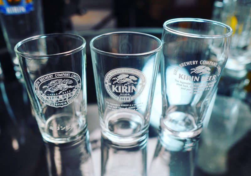 日本佐佐木麒麟kirinbeer拉格啤酒杯玻璃家用杯烧啤酒杯